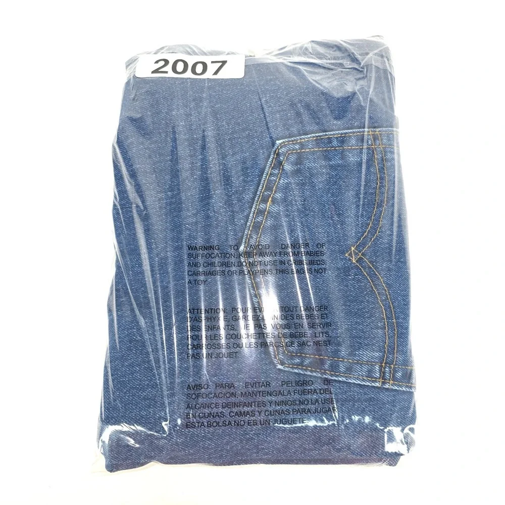 Levi's 505 Denim Jeans Mens 42x29 (44x29) Dark Wash‎ Regular Fit Straight Leg